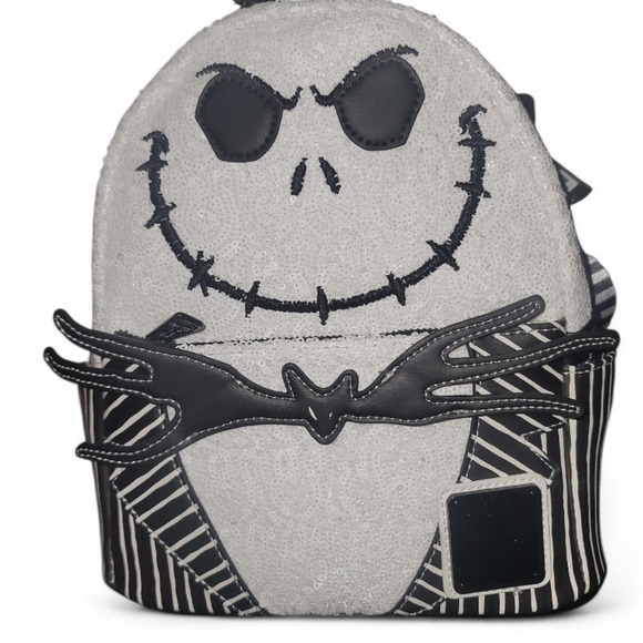 Loungefly Black and White Nightmare Before Christmas Backpack - Picture 6 of 10